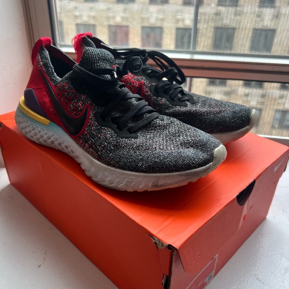 Nike zoom fly 4 black red sneakers